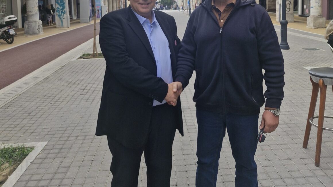 Ο Φίλιππος Οικονόμου στο πλευρό του Μάκη Κατσιγιάννη για τις εκλογές στη ΔΕΕΠ ΝΔ Αχαΐας