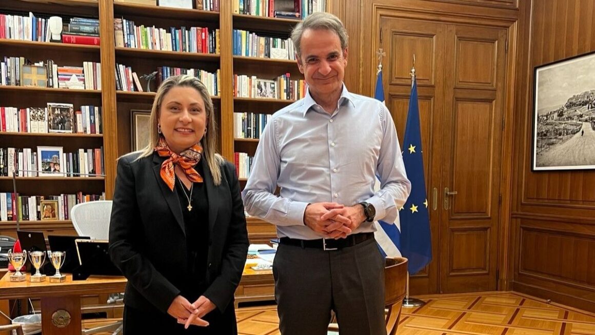 Η Χριστίνα Αλεξοπούλου συναντήθηκε με τον Πρωθυπουργό, Κυριάκο Μητσοτάκη