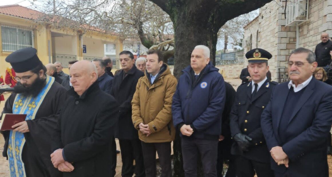 Ο Φωκίων Ζαΐμης στο μνημόσυνο για τις εκτελέσεις Ελλήνων ηρώων από τους Γερμανούς στα Σελλά