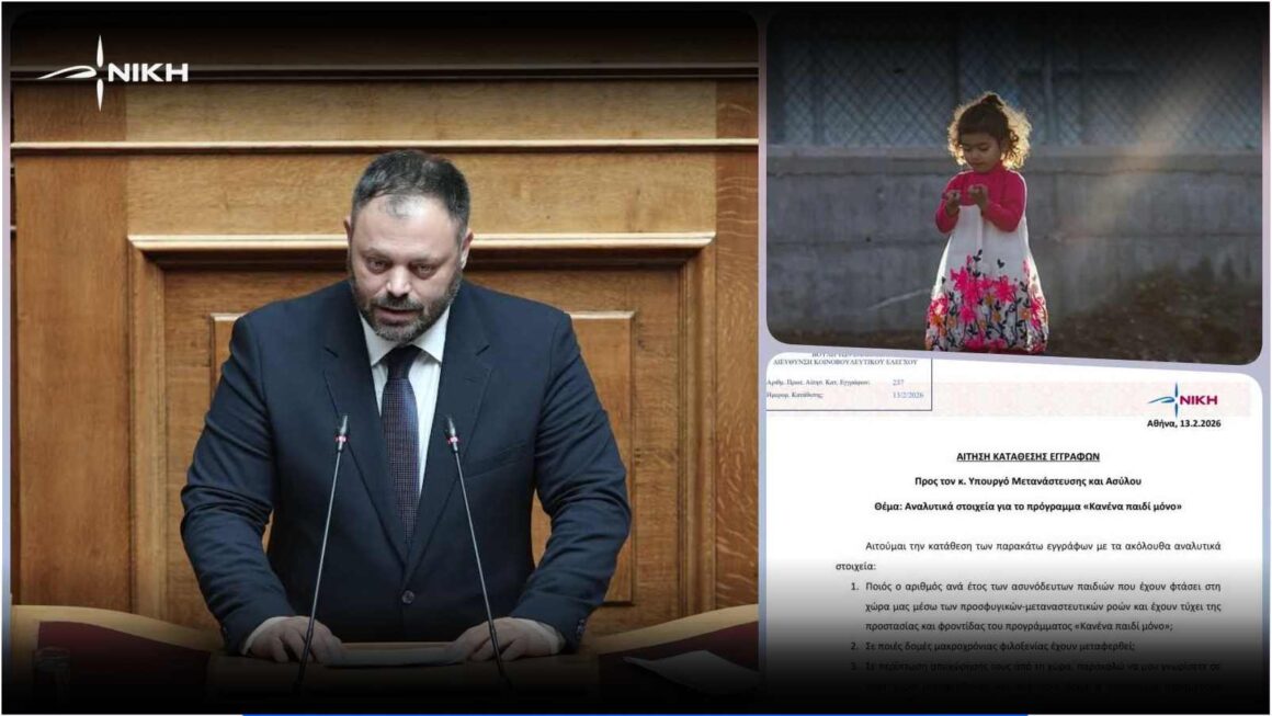 Αναλυτικά στοιχεία για το πρόγραμμα «Κανένα παιδί μόνο» ζητά ο Σπ.Τσιρώνης
