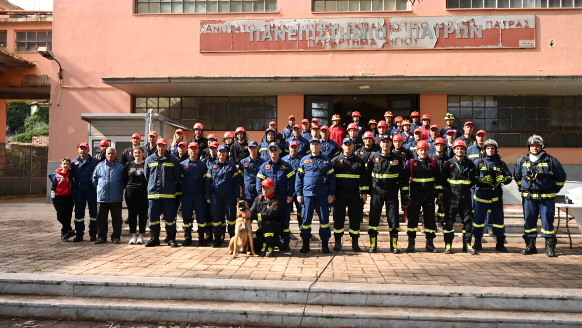 Με ακρίβεια και σωστό συντονισμό η αντιμετώπιση σεισμού με εγκλωβισμό και πυρκαγιάς…