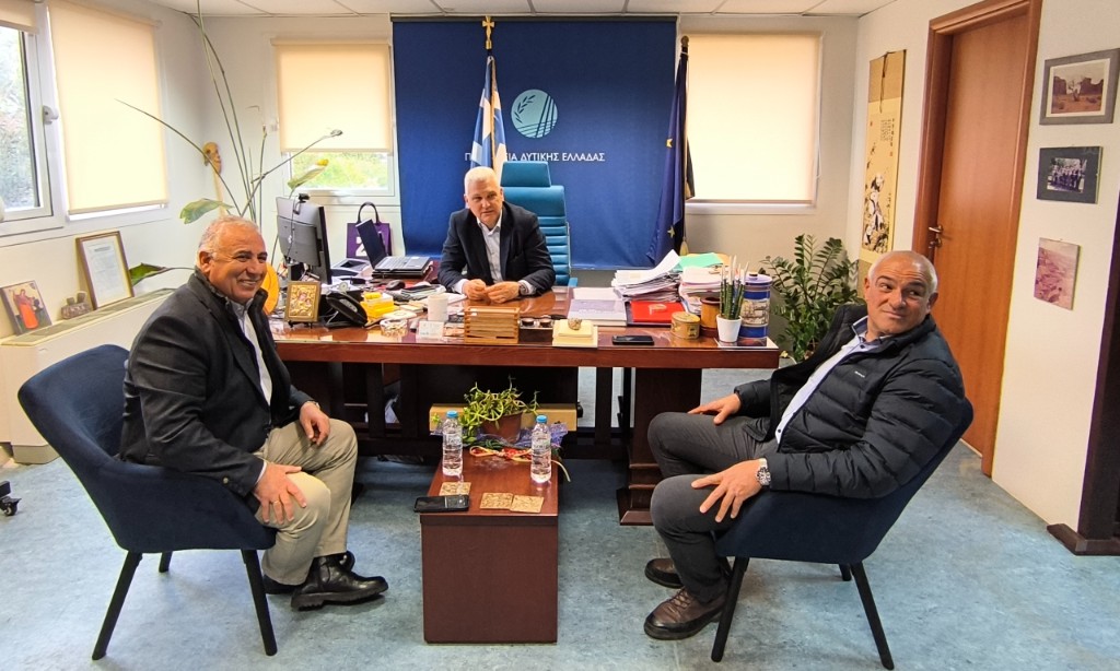 Συνάντηση του Αντιπεριφερειάρχη Π.Ε. Αχαΐας  Φ. Ζαΐμη με τον Δήμαρχο Αιγιαλείας Π. Ανδριόπουλο