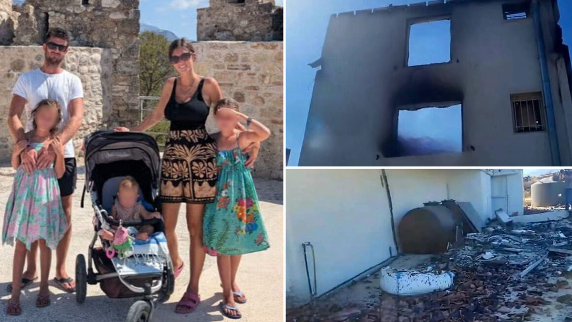 Αιγιάλεια: Ζευγάρι Βρετανών με 3 παιδιά πούλησαν τα πάντα για μια νέα ζωή- Η φωτιά κατέστρεψε το σπίτι τους